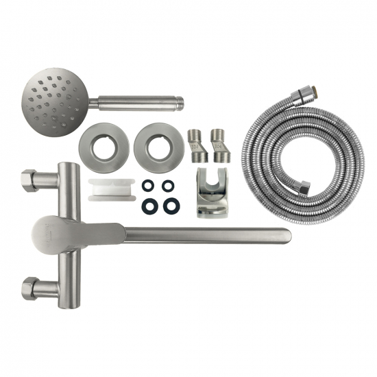 Смеситель для ванны MAGNUS М9229 из нержавеющей стали, сатин