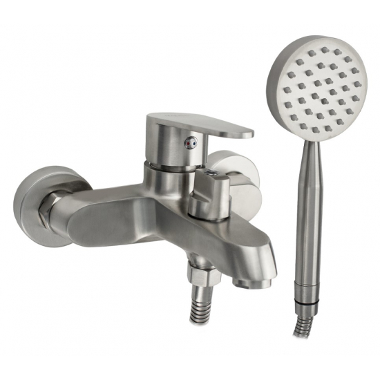 Смеситель для ванны MAGNUS М9242 из нержавеющей стали, сатин