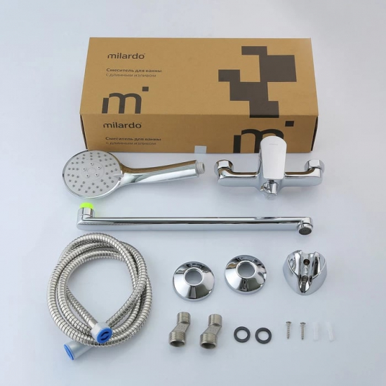 Смеситель для ванны MILARDO Horizont HORSB02M10 хром