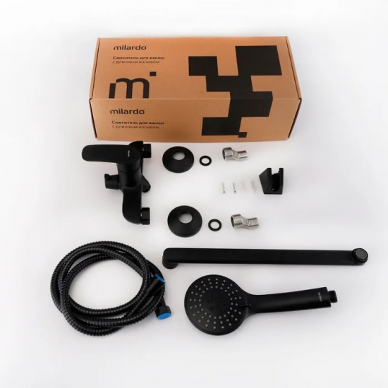 Смеситель для ванны MILARDO Rora RORBL00M10 чёрный