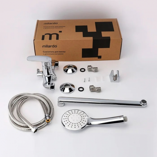 Смеситель для ванны MILARDO Rora RORSB00M10 хром