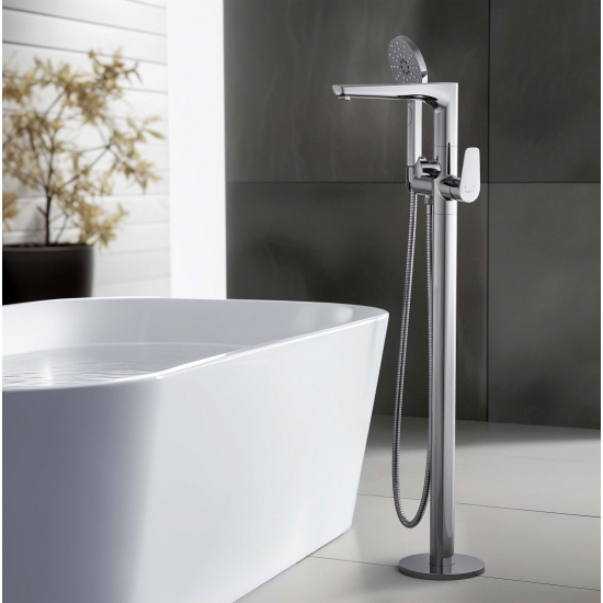 Смеситель для ванны напольный AQUATEK Бетта AQ1145CR С ВНУТРЕННЕЙ ЧАСТЬЮ, хром