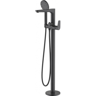 Смеситель для ванны напольный AQUATEK Бетта AQ1145MB С ВНУТРЕННЕЙ ЧАСТЬЮ, матовый чёрный