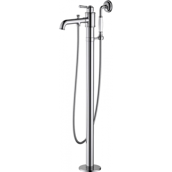 Смеситель для ванны напольный AQUATEK Классик AQ1545CR С ВНУТРЕННЕЙ ЧАСТЬЮ, хром