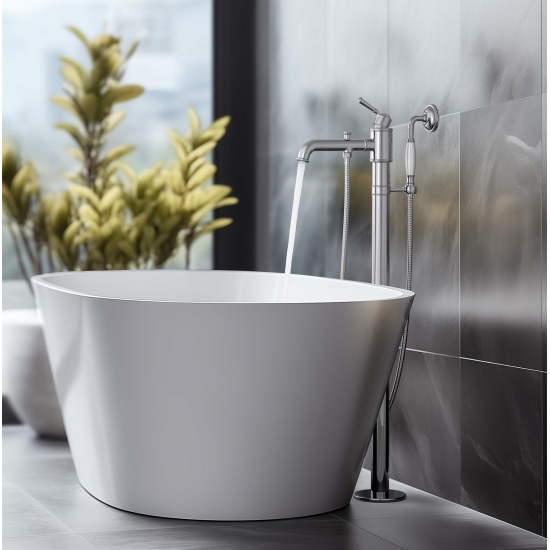 Смеситель для ванны напольный AQUATEK Классик AQ1545CR С ВНУТРЕННЕЙ ЧАСТЬЮ, хром