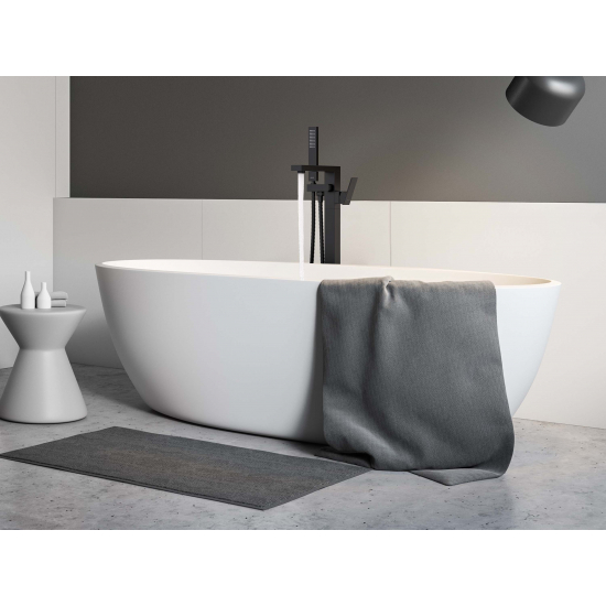 Смеситель для ванны напольный AQUATEK Либра AQ1645MB С ВНУТРЕННЕЙ ЧАСТЬЮ, матовый чёрный