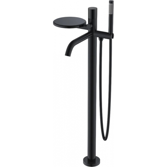 Смеситель для ванны напольный BOHEME Stick 129-BB.2 матовый чёрный