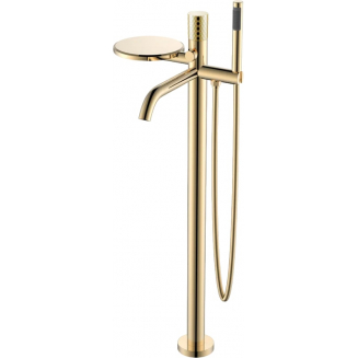 Смеситель для ванны напольный BOHEME Stick 129-GG gold diamond gold