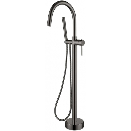 Смеситель для ванны напольный BOHEME Uno 469-GM оружейная сталь