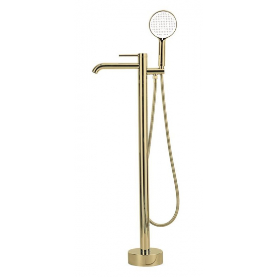 Смеситель для ванны напольный GAPPO G06-3 G3006-3 золотой сатин