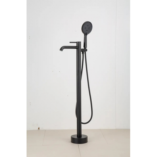 Смеситель для ванны напольный GAPPO G06-6 G3006-6 чёрный