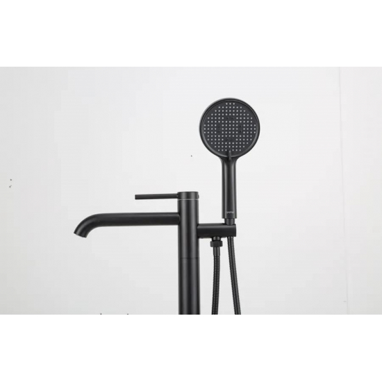 Смеситель для ванны напольный GAPPO G06-6 G3006-6 чёрный