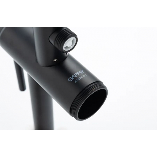 Смеситель для ванны напольный GAPPO G06-6 G3006-6 чёрный