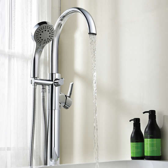 Смеситель для ванны напольный LEMARK Atlantiss LM3244C хром