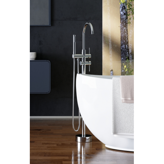 Смеситель для ванны напольный TIMO Saona 2300/00Y-CR хром