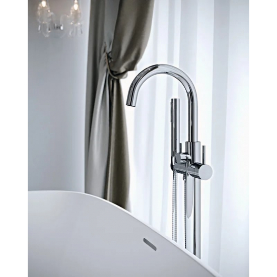 Смеситель для ванны напольный TIMO Saona 2310/00Y-CR С ВНУТРЕННЕЙ ЧАСТЬЮ, хром