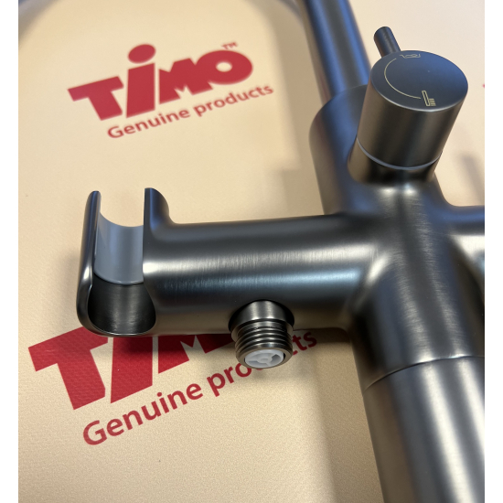 Смеситель для ванны напольный TIMO Saona 2310/18Y-CR С ВНУТРЕННЕЙ ЧАСТЬЮ, чёрное золото