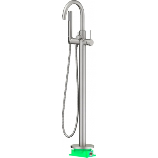 Смеситель для ванны напольный TIMO Saona 2310/18Y-CR С ВНУТРЕННЕЙ ЧАСТЬЮ, чёрное золото