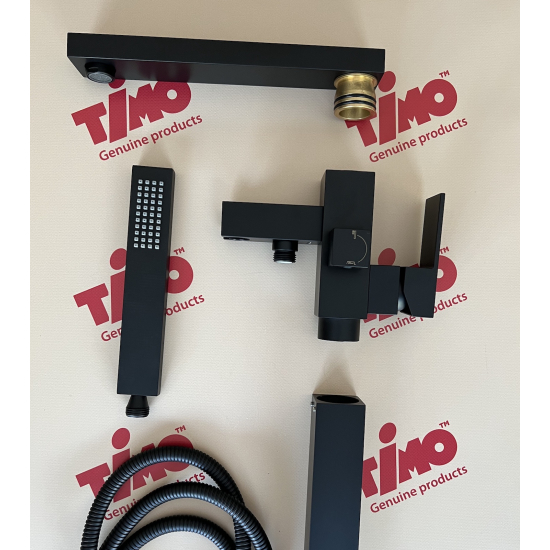 Смеситель для ванны напольный TIMO Selene 2200/03Y-CR чёрный