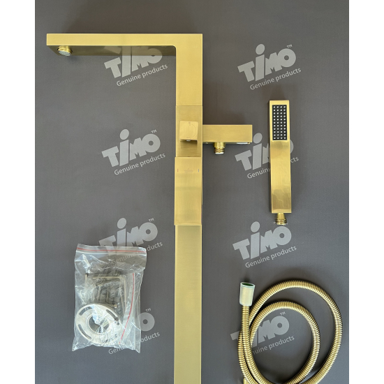 Смеситель для ванны напольный TIMO Selene 2210/17Y-CR золото