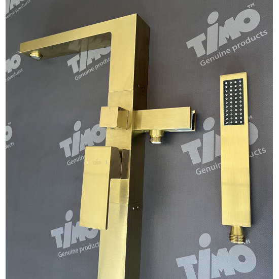 Смеситель для ванны напольный TIMO Selene 2210/17Y-CR золото
