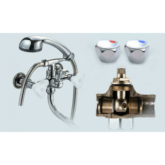 Смеситель для ванны ПРОФСАН Стандарт-А ПСМ-157-К04 хром