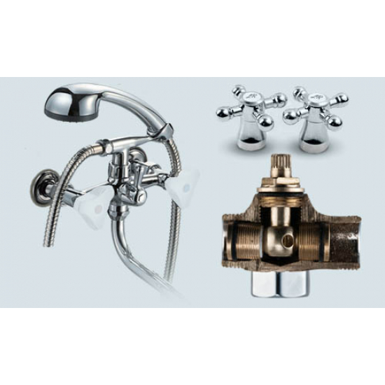 Смеситель для ванны ПРОФСАН Стандарт-А ПСМ-157-К89 хром