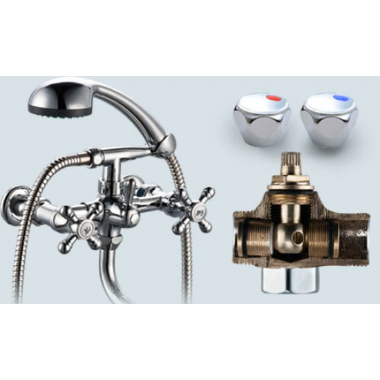 Смеситель для ванны ПРОФСАН Стандарт-А ПСМ-165-К04 хром