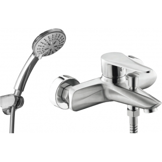 Смеситель для ванны ПРОФСАН Steel ПСМ-300-1 из нержавеющей стали