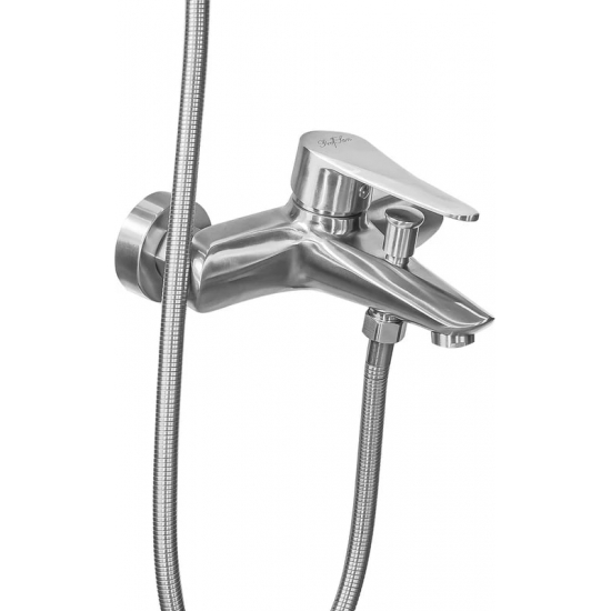 Смеситель для ванны ПРОФСАН Steel ПСМ-300-1 из нержавеющей стали