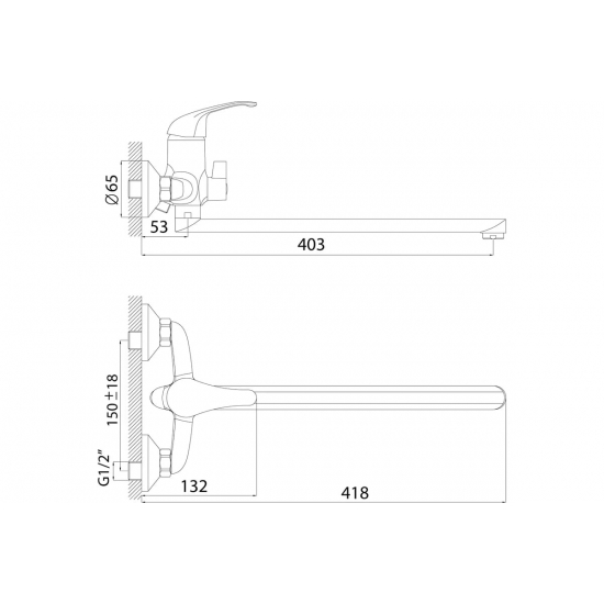 Смеситель для ванны ROSSINKA A35-32