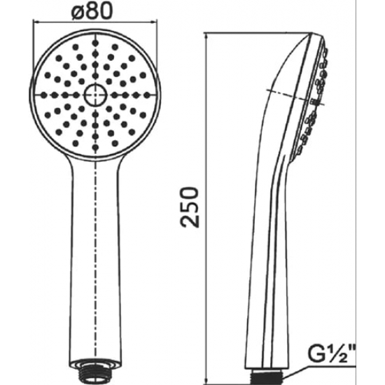 Смеситель для ванны RUSH Devon DE7535-44 хром