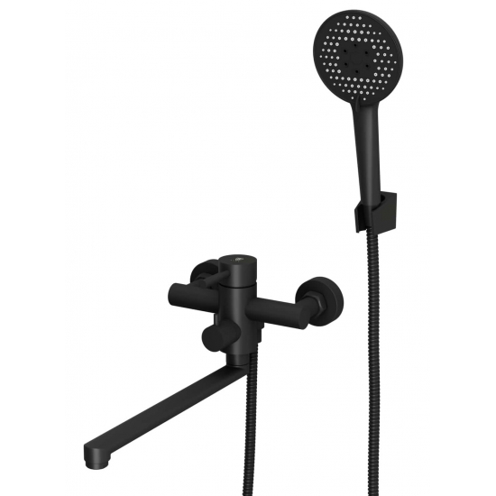 Смеситель для ванны RUSH Melos SUS1101-51Black из нержавеющей стали, чёрный