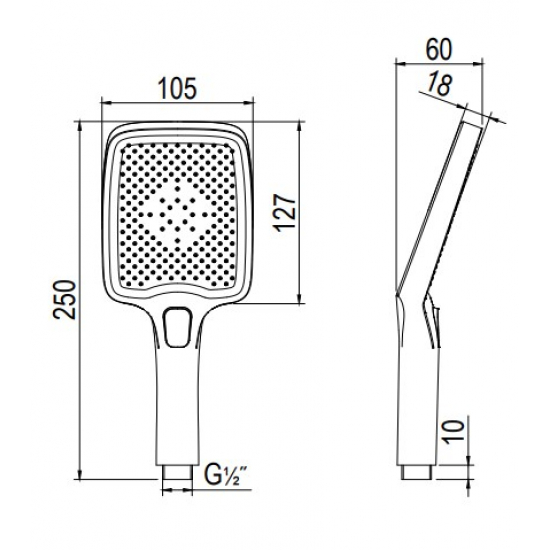 Смеситель для ванны RUSH Thira TR3635-44Grey графит