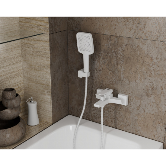 Смеситель для ванны RUSH Thira TR3635-44White матовый белый