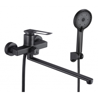 Смеситель для ванны SAVOL S-009024H чёрный матовый