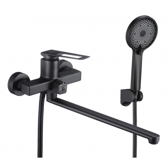 Смеситель для ванны SAVOL S-009024H чёрный матовый