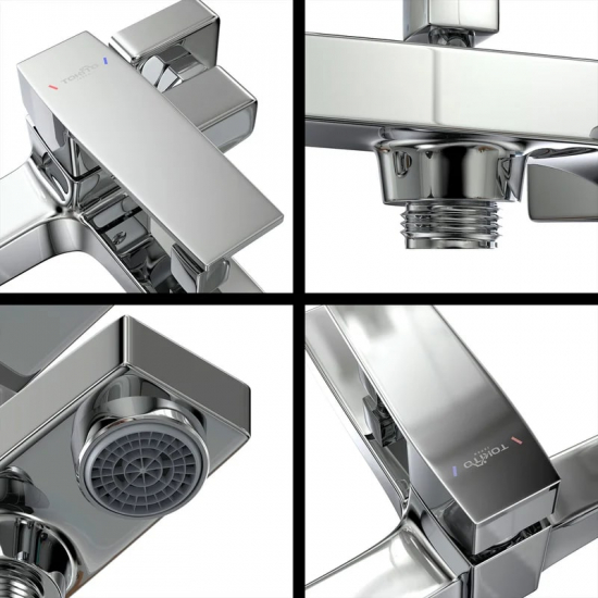 Смеситель для ванны TOKITO Akari TOK-AKA-1014 хром