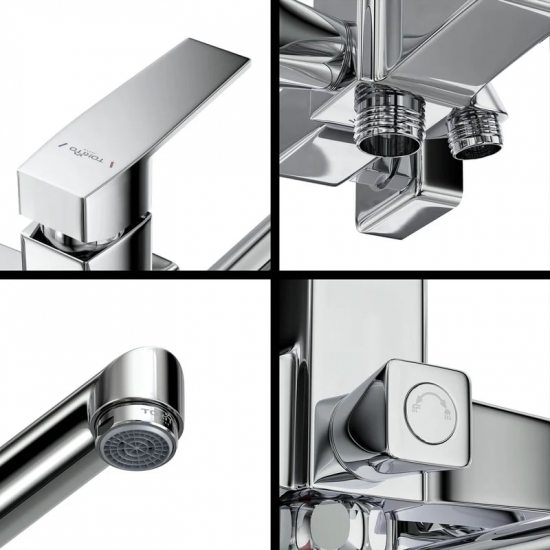 Смеситель для ванны TOKITO Akari TOK-AKA-1015 хром