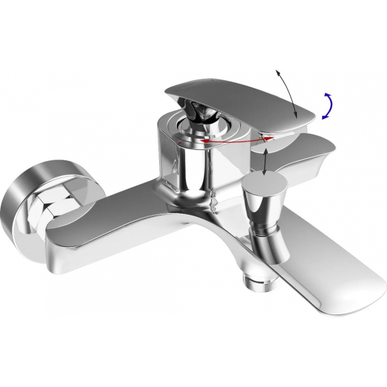 Смеситель для ванны TOKITO Fuji TOK-FUJ-1014 хром