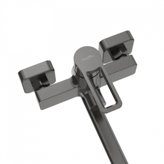 Смеситель для ванны TOKITO Kobe TOK-KOB-1015 вороненная сталь