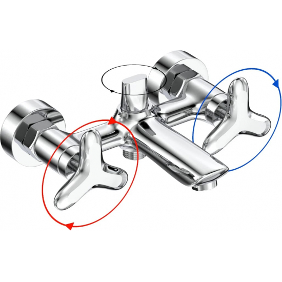 Смеситель для ванны TOKITO Mia TOK-MIA-1014 хром