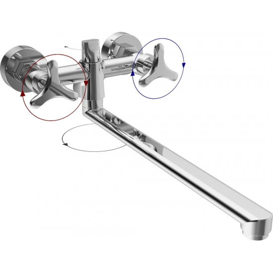 Смеситель для ванны TOKITO Mia TOK-MIA-1015 хром