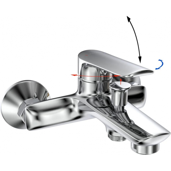 Смеситель для ванны TOKITO Misawa TOK-MIS-1014 хром