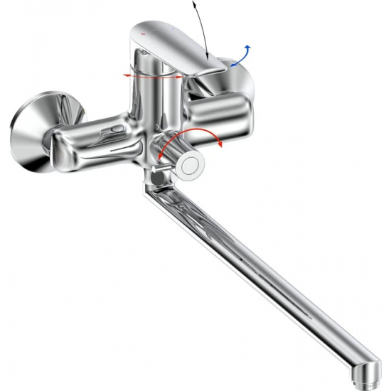 Смеситель для ванны TOKITO Misawa TOK-MIS-1015 хром