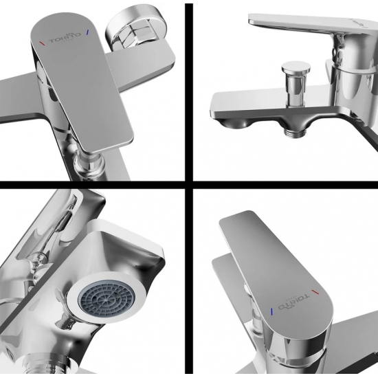 Смеситель для ванны TOKITO Toyama TOK-TOY-1014 хром