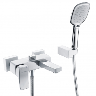 Смеситель для ванны WASSERKRAFT Aller 1061W белый, хром