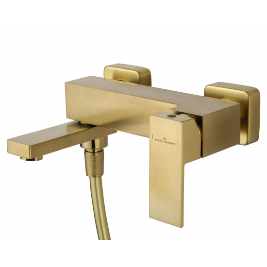 Смеситель для ванны WONZON & WOGHAND Cube WW-88639016-BG брашированное золото