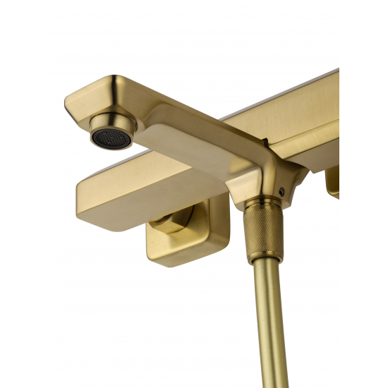 Смеситель для ванны WONZON & WOGHAND Diamond WW-88639011-BG брашированное золото