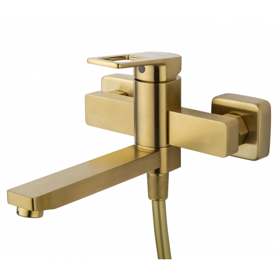 Смеситель для ванны WONZON & WOGHAND Frame WW-88639010-BG брашированное золото